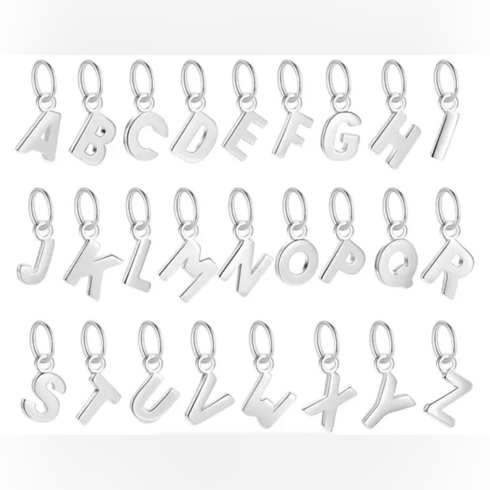Sterling silver Letter pendants